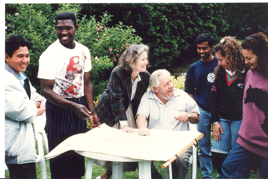 Durrell with trainees